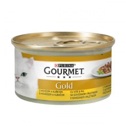 Gourmet Gold-Govedina i Piletina komadići u sosu